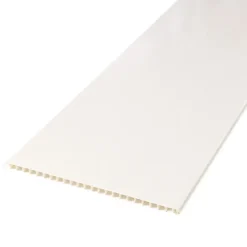 Dumaclip wand- en plafondpaneel PVC essen wit 2.4m2, afm. 120 x 25 cm