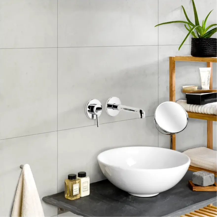 Dumawall+ wandtegel kunststof Light cement 1,95m² 37,5x65cm 8 stuks