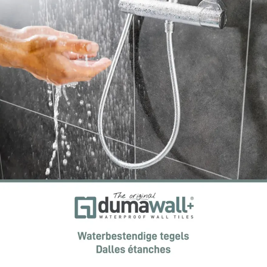 Dumawall+ wandtegel kunststof Sambro glans 1,95m² 37,5x65cm 8 stuks