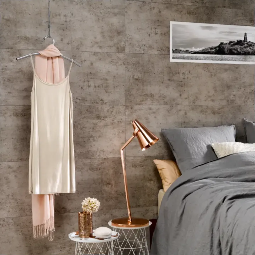 Dumawall+ wandtegel kunststof Dark cement 1,95m² 37,5x65cm 8 stuks