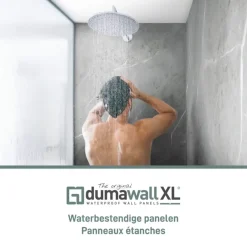 Dumawall XL kunststof wandbekleding Tavira glans 4,68m² 90x260cm - 2 stuks