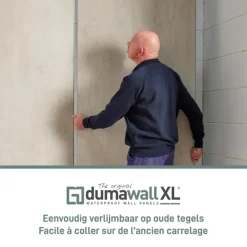 Dumawall XL kunststof wandbekleding Tavira glans 4,68m² 90x260cm - 2 stuks