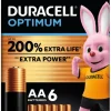 Duracell Batterij AA Alkaline Optimum 6 stuks