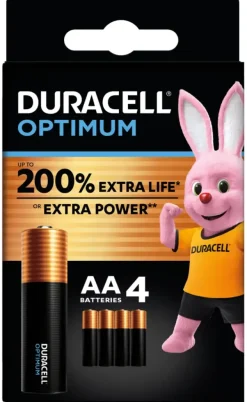Duracell Batterij AA Alkaline Optimum 4 stuks