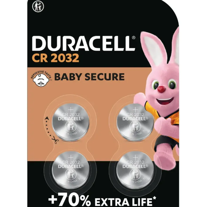 Duracell Batterij CR2032 Lithium-knoopcelbatterij 3V 4 stuks