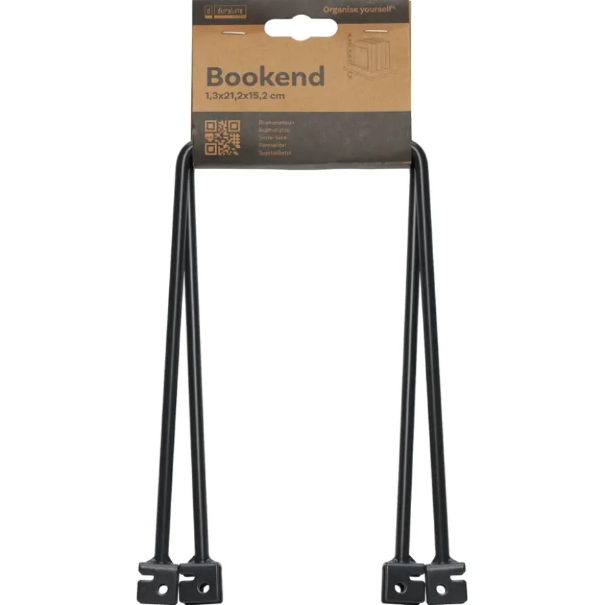 Duraline boekklem zwart 2 stuks