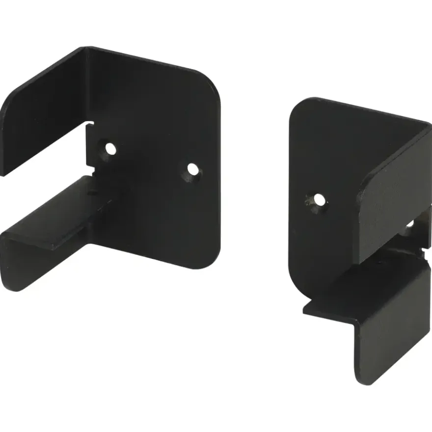 Duraline clip mat zwart 6,5x5x5 cm 2 stuks