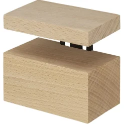 Duraline clip maxi zwart hout 6,3x8x5 cm