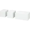 Duraline kubus lak wit 10x20 cm set 3 stuks