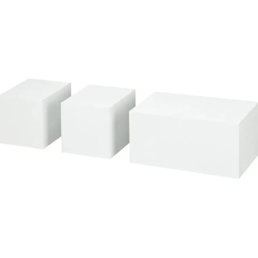 Duraline kubus lak wit 10x20 cm set 3 stuks