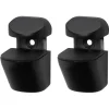 Duraline plankdrager clip mat zwart 2 stuks