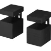 Duraline plankdrager clip zwart beuken 6,3x4x4 cm