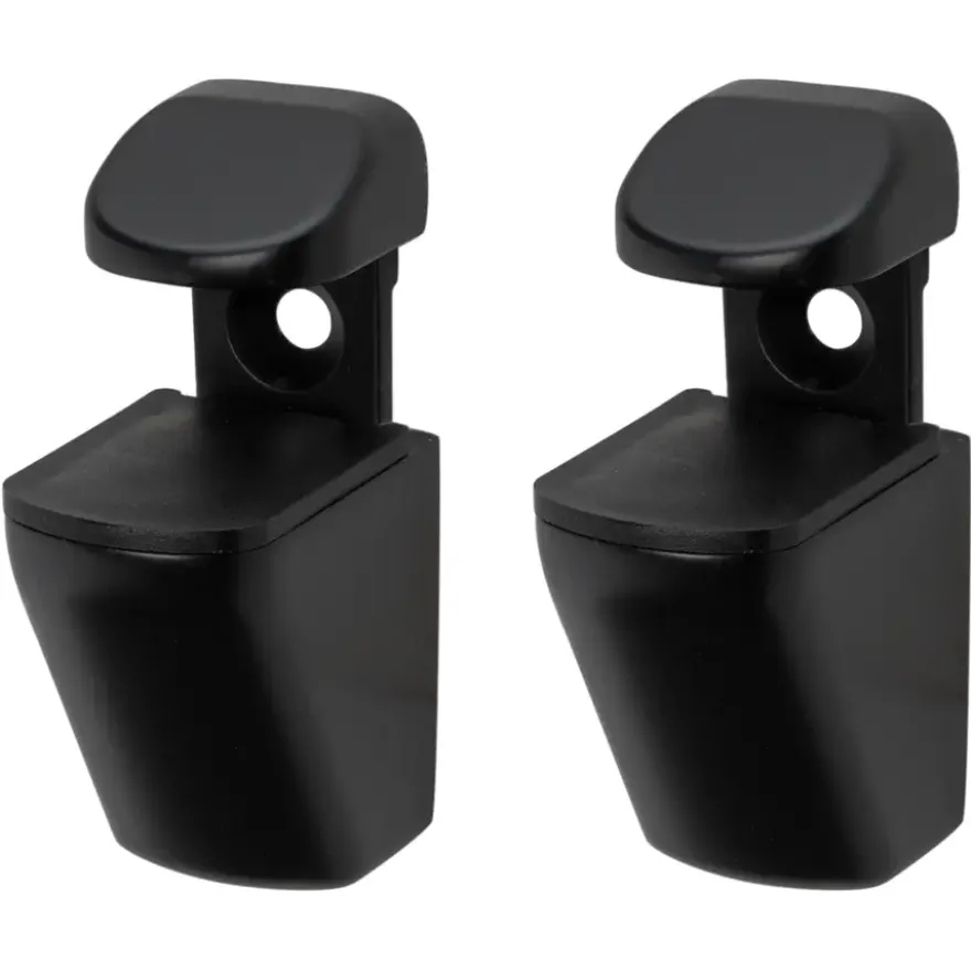 Duraline plankdrager clip mini mat zwart 2 stuks