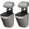 Duraline plankdrager clip mini geborsteld nikkel 2 stuks