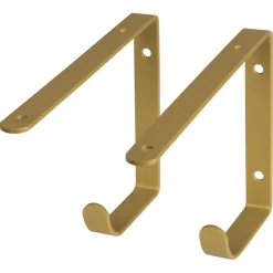 Duraline plankdrager messing staal 22x14,5 cm 2 stuks