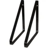 Duraline plankdrager metaal zwart 2 stuks