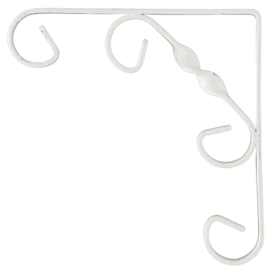 Duraline plankdrager ornament wit 15x15 cm