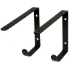 Duraline plankdrager zwart metaal 22x14,5cm 2 stuks