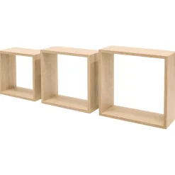 Duraline wandkubus eiken set van 3 stuks