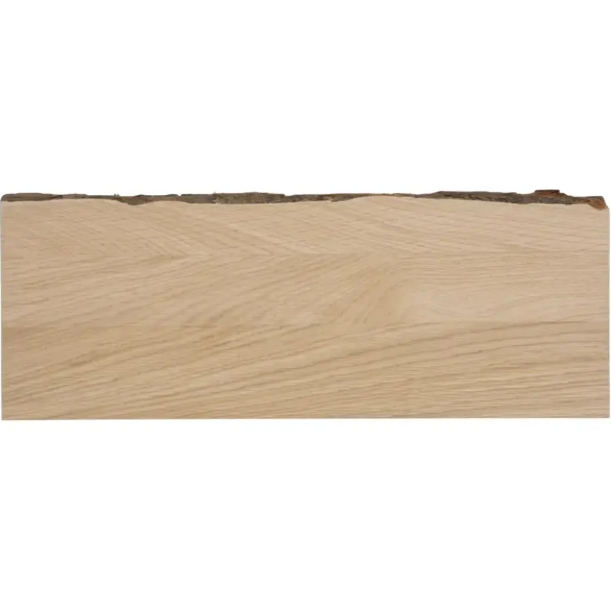 Duraline wandplank eikenfineer met schors 60x23,5 cm 38 mm