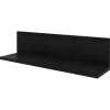 Duraline wandplank model-L zwart eik 60x15x15 cm