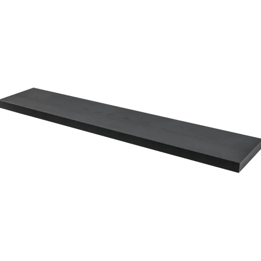 Duraline wandplank XL4 zwart eiken 118x23,5 cm 38 mm