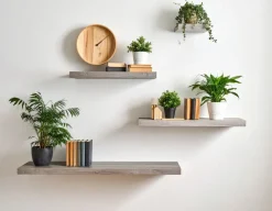 Duraline wandplank XL4 grijs eiken 80x23,5 cm 38 mm