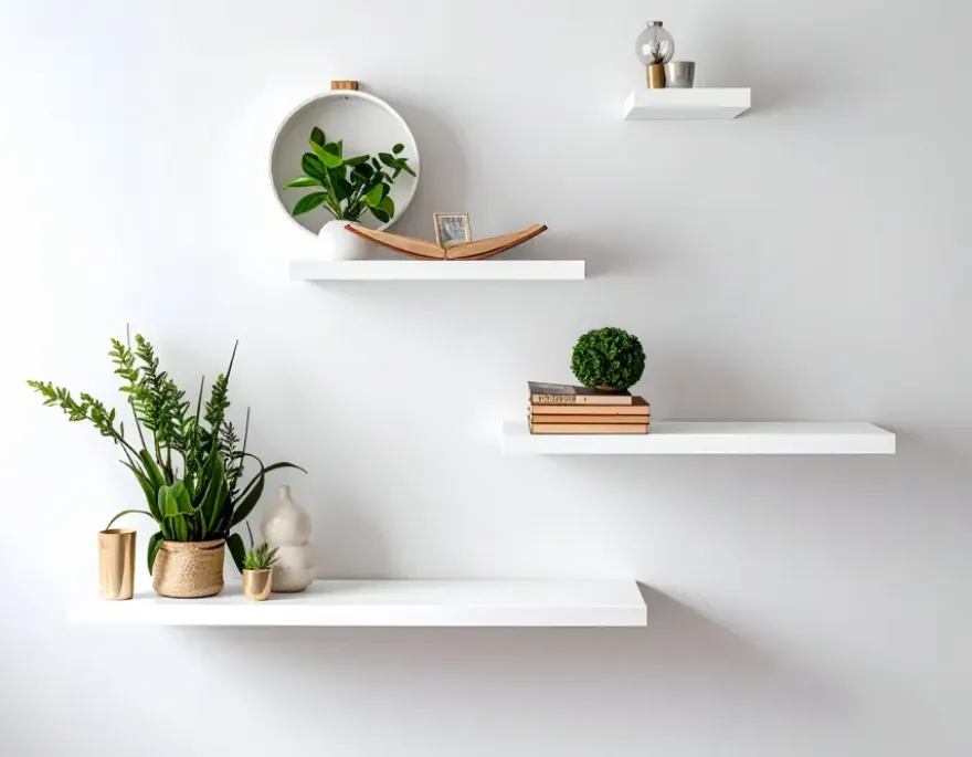 Duraline wandplank XL4 wit lak 80x23,5 cm 38 mm