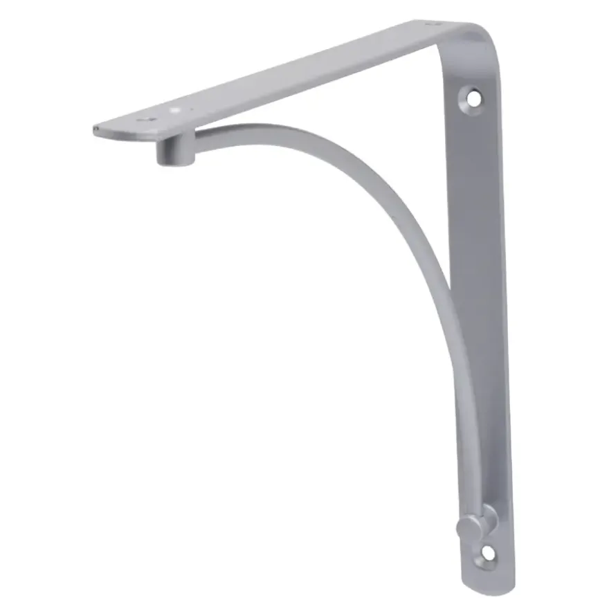 Duraline wandplankdrager 19,5 x 19,5 cm zilver