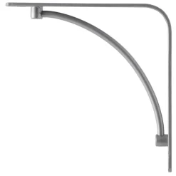 Duraline wandplankdrager 19,5 x 19,5 cm zilver