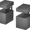 Duraline clip cube mini zwart 2 stuks