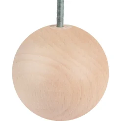 Duraline meubelpoot bol naturel eiken Ø10 cm