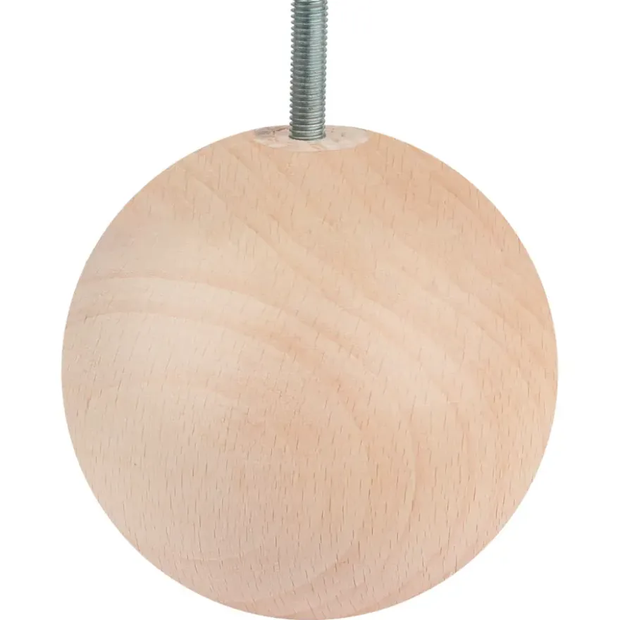 Duraline meubelpoot bol naturel eiken Ø10 cm