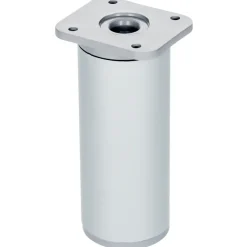 Duraline meubelpoot grijs aluminium ø4x10x13 cm