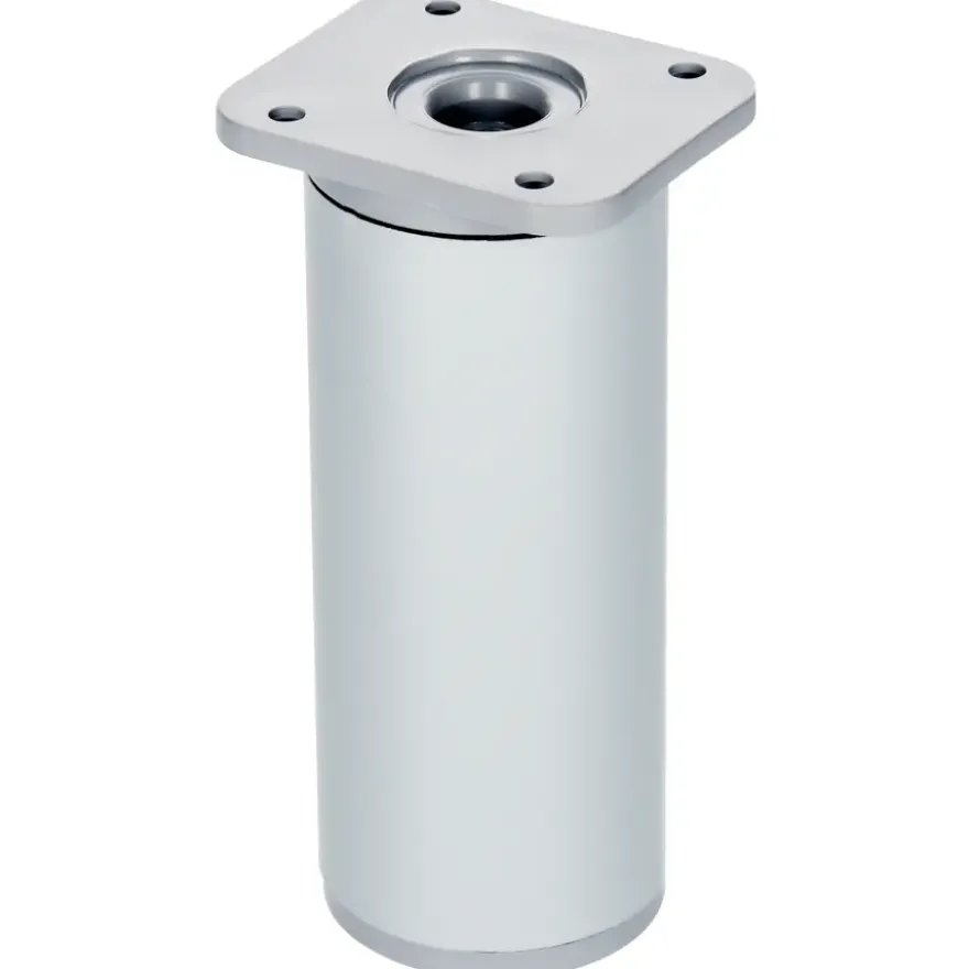 Duraline meubelpoot grijs aluminium ø4x10x13 cm