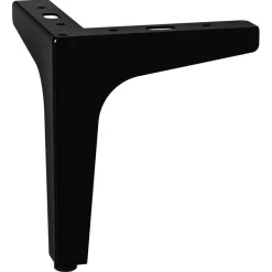 Duraline meubelpoot hoek gevouwen zwart 15 cm