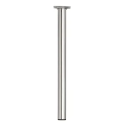 Duraline meubelpoot rond nikkel geborsteld Ø3x40 cm