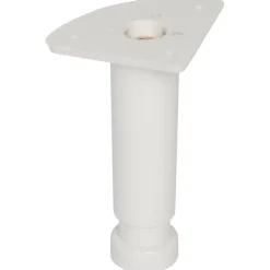Duraline meubelpoot rond wit Ø3,5x12x18 cm