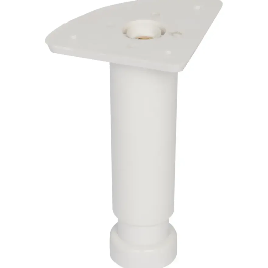 Duraline meubelpoot rond wit Ø3,5x12x18 cm