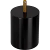 Duraline meubelpoot rond zwart Ø6,4x8 cm