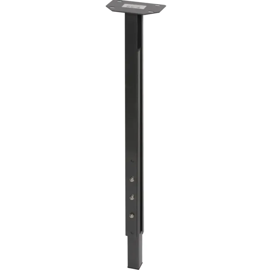 Duraline meubelpoot vierkant metaal antraciet 30x30 mm verstelbare hoogte