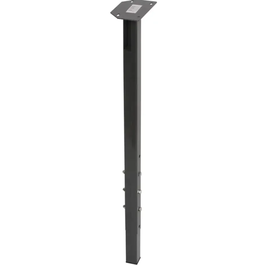 Duraline meubelpoot vierkant metaal antraciet 30x30 mm verstelbare hoogte