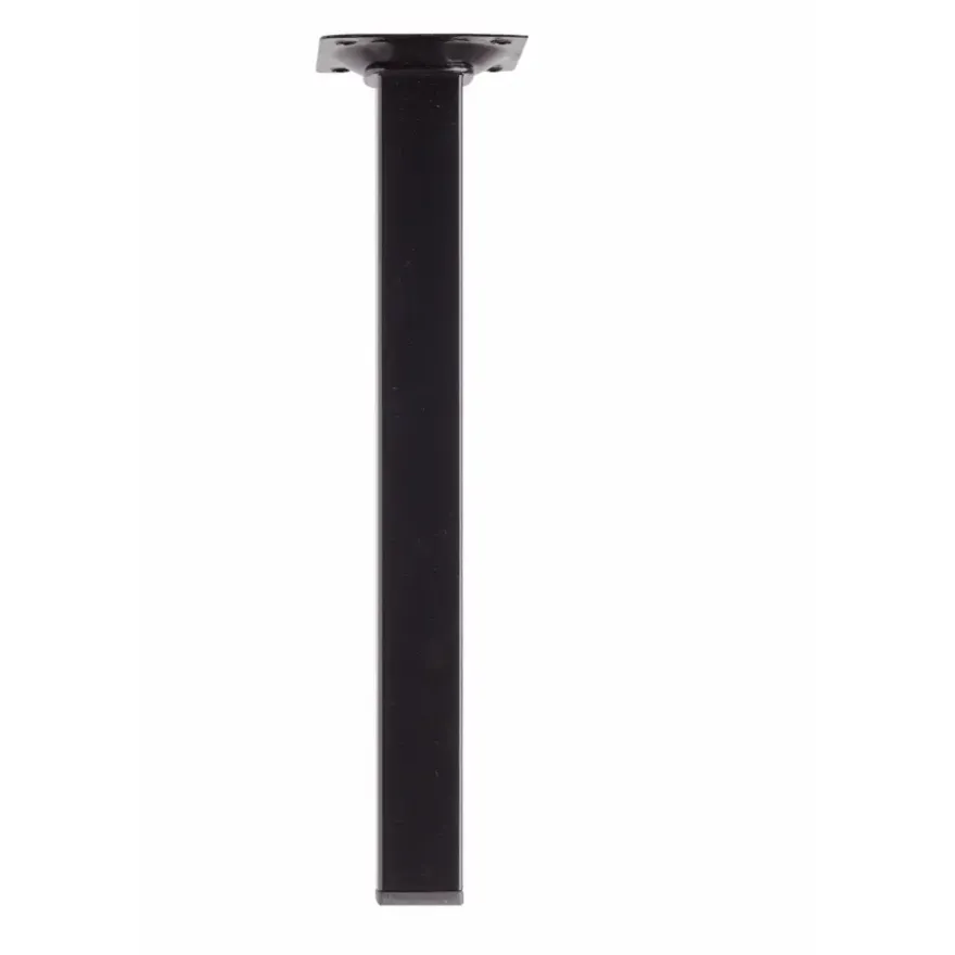 Duraline meubelpoot vierkant zwart 2,5x2,5x25 cm
