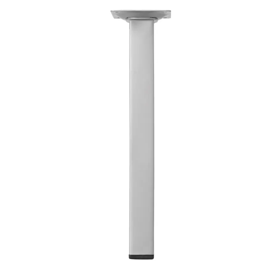 Duraline meubelpoot vierkant zilvergrijs 25x25 mm 25 cm