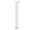 Duraline meubelpoot vierkant wit 2,5x2,5x25 cm