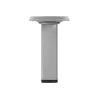 Duraline meubelpoot vierkant zilvergrijs 25x25 mm 10 cm