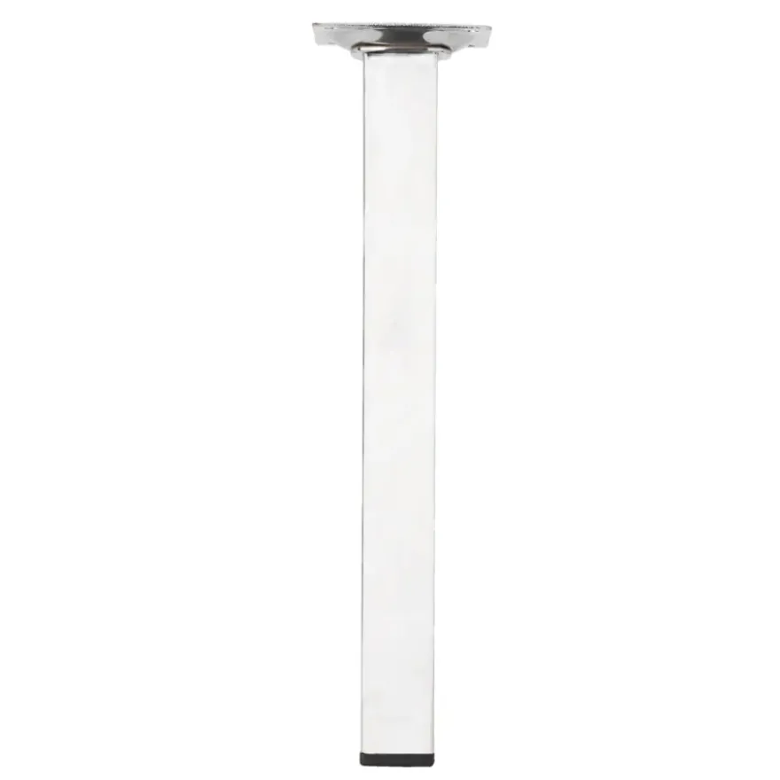 Duraline meubelpoot vierkant chroom 25x25 mm 25 cm