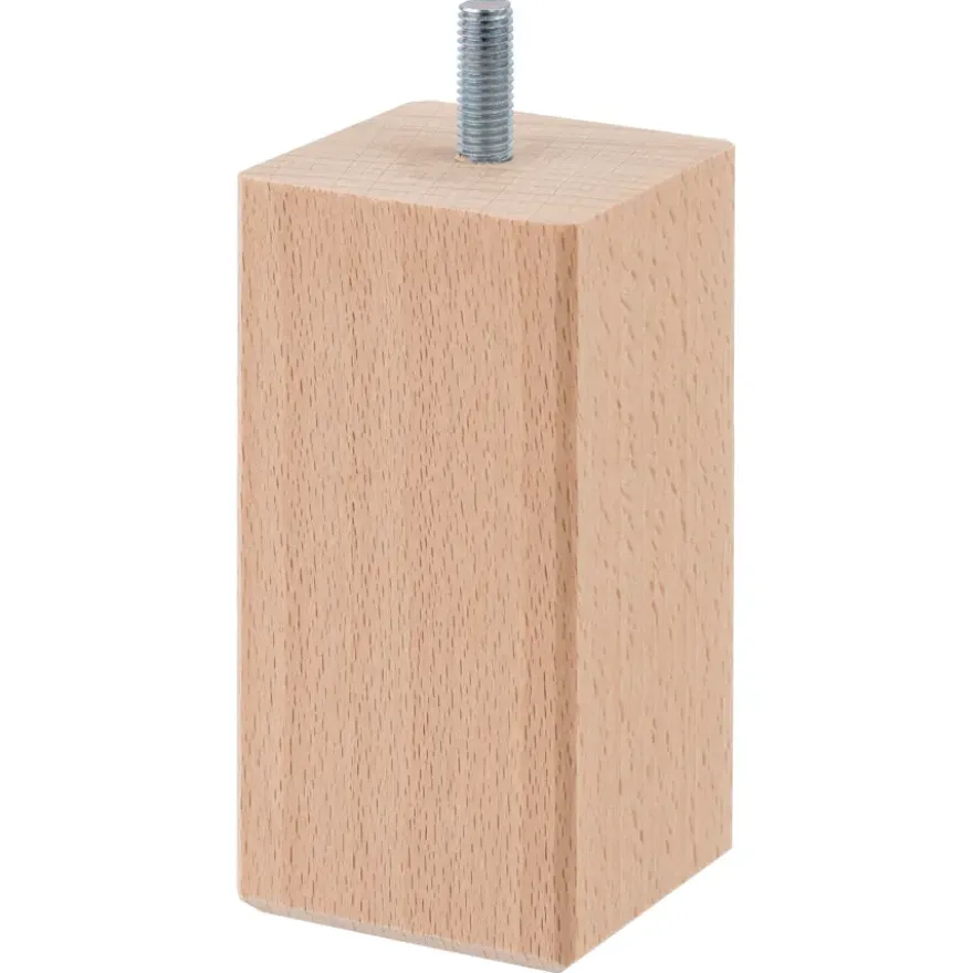 Duraline meubelpoot vierkant naturel eiken 5x5x10 cm