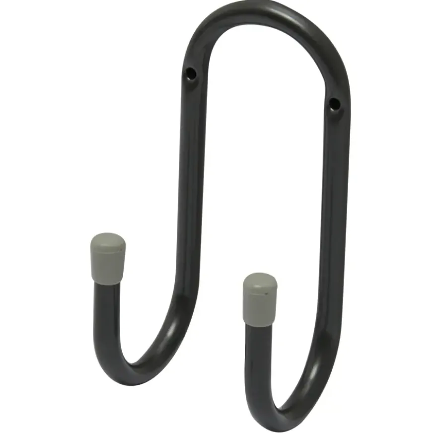 Duraline ophanghaak J-vormig dubbel grijs 16x7,5 cm