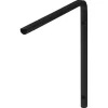 Duraline plankdrager buis matzwart 20x20 cm